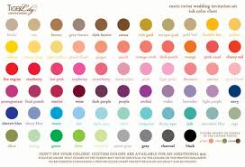 Ink Color Chart For Rustic Twine Wedding Invitation Set By