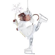 Souris Patineuse Cristaux 5 50 Euro Christmas Ornaments Deco Noel Christmas