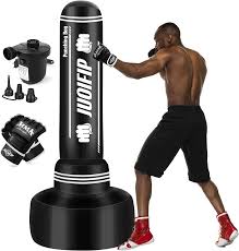 Sacco Da Boxe Da Terra 160180 Cm - Sacco Boxe Con Guantoni Da Boxe E Pompa  Ad A | eBay