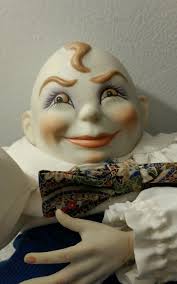 RARE 15" Humpty Dumpty Doll Faith Wick Porcelain Doll