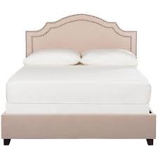 safavieh carmen bed light beige queen 254 liked on polyvore featuring home furniture beds safavie queen upholstered bed upholstered bed frame beige bed