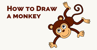 If you like it, follow these steps to try it out! An Easy To Follow Step By Step Tutorial To Drawing A Monkey Follow The Simple Instructions And In No Time You Monkey Drawing Easy Monkey Drawing Draw A Monkey