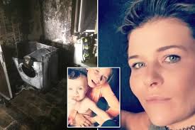 Family of five forced to flee their blazing home after Indesit tumble dryer  burst into flames
