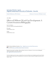 Pdf Effects Of Offshore Oil And Gas Development A Current Awareness Bibliography Sue Gardner Academia Edu