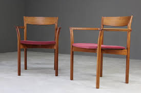 Pair Retro Teak Carver Dining Chairs Dining Chairs Chair Antique Dining Tables