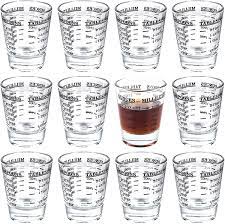 The accepted amount of liquor served in a shot glass in the u.s. Amazon Com Kingrol 12 Pack 1 Ounce Shot Glasses Heavy Base Measuring Glass Wine Glass Espresso Shot Glass With Measurement Shot Glasses