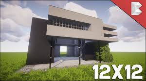 Simple modern house 1 minecraft project. Minecraft 12x12 Modern House Tutorial Easy To Follow Minecraft Map