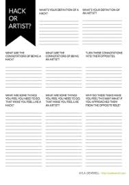 Hack Or Artist Writer Worksheet Wednesday Creative Writing Blog Book Writing Tips Creative Writing Worksheets Teaching Writing