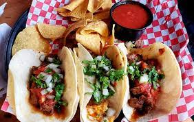 I'm talking ground beef seasoned with a packet and spooned into crunchy corn taco shells. Fish Tacos And Steak Tacos Picture Of Woody S Cantina Baltimore Tripadvisor