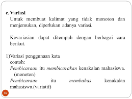 Perintah ini dapat berupa keharusan atau larangan dalam melakukan suatu perbuatan. Kalimat Efektif Neneng Sri Wulan Ppt Download
