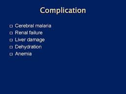 Malignant malaria begins with symptoms very similar to benign malaria and then proceeds to breathing complications, liver failure and shock. Malaria Dr Aslesh Op Mbbs Md Assistant Professor