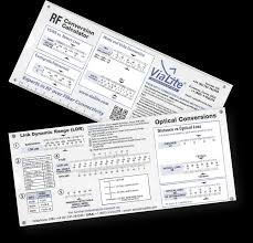 New Rf Optical Conversion Slide Charts Vialite