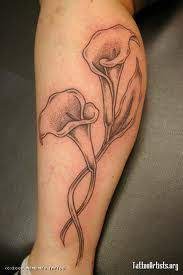 Like This But Different Placement And Color Calla Lily Tattoos Lily Tattoo Lily Flower Tattoos