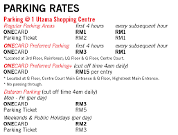 Parking rates vary across the five boroughs and are reflective of neighborhood parking conditions including land use, density, and parking demand. Kuala Lumpur Parking One Utama Parking Rate