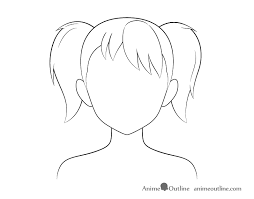 Straight hair, wavy hair, pigtails, and short hair. How To Shade Anime Hair Step By Step Animeoutline