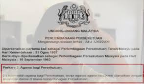 (b) nyatakan peruntukan yang terkandung dalam perlembagaan malaysia. Teresa Kok Tidak Setuju Islam Agama Rasmi Persekutuan Pak Din