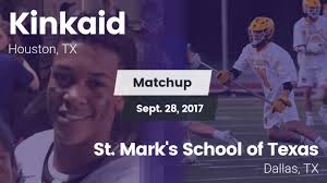 Matchup: Kinkaid vs. St. Mark's School of Texas 2017
