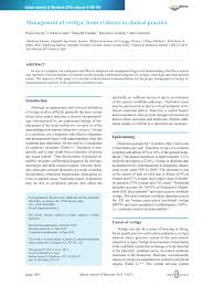 Image result for Vertigo Management