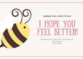 Before you start writing the get well card, think about your relationship with the person and how well you know him or her. Free Printable Editable Get Well Soon Card Templates Canva