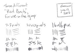 The texture makes it appear as if it's drawn onto paper. Real Pencil Brushes For Gimp By Elmerucr On Deviantart