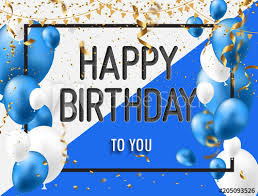 Happy Birthday Greeting Card With Blue White Balloons And Happy Birthday Buy This Stock Vector And Explore Similar Vectors At Adobe Stock Adobe Stock Find & download free graphic resources for happy birthday. happy birthday greeting card with blue