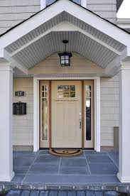 Here at townhouse products timber door canopies, we are committed to making high quality door canopies and door canopy kits with original design features. New Shed Roof Extension W Portico Over Front Door Enlarged Front Door With Sidelights And Bluestone Porch Roof Extension Porch Roof Porch Remodel
