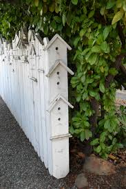 Birdhouse Fence Mit Bildern Gartendeko Selber Machen Gartendekoration Garten Deko