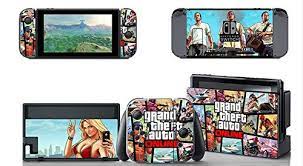 Nintendo switch bundle w/game & case: Grand Theft Auto V Gta5 Skin Sticker For Nintendo Switch Console With Controller And Dock Cover Decals Tz045 Buy Online At Best Price In Uae Amazon Ae