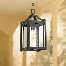 Rockford Collection 17 High Black Outdoor Hanging Light 65j33 Lamps Plus Outdoor Hanging Lights Hanging Porch Lights Decorative Light Bulbs