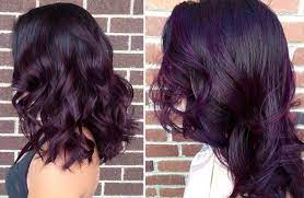 What Colors Would I Mix To Achieve This Purple Coffee Color I Currently Have Black Roots And The Rest Dyed With Black Hair Dye Coffee Hair Dyed Hair Purple