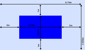The length of the table is 274 cm. Tips On Buying A Table Tennis Table For Your Home