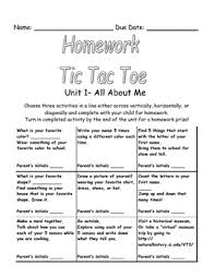 Guest post by caroline of under god's mighty hand. Prek Homework Tic Tac Toe By Leigh Shutter Teachers Pay Teachers