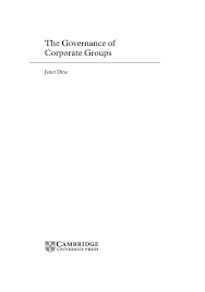 First reprint 1988, second reprint 1995, third reprint 2000 revised up to : Pdf The Governance Of Corporate Groups