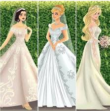 Snow White Cinderella And Aurora Disney Bride Disney Princess Dresses Disney Princess Wedding