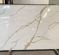 Customized Big Grain White Quartz Slab Countertop Quartz ...
