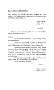 Teknik menulis surat kiriman tidak rasmi. Contoh Karangan Jenis Surat Kiriman Tidak Rasmi Tingkatan 2 Cute766