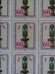 Briefmarke deutsche post 10 grün kölner dom : Briefmarken Sammeln In Deutschland