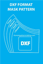 Dxf Mask Maske Mascherina Download Smart Pattern Making Pattern Download Face Mask Easy Face Masks