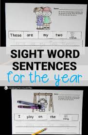 These questions do not occur in a single group in the test. Sight Word Sentences For The Year The Kindergarten Connection