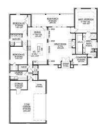 House design plans 11×11 meter 3 beds pdf plans. 653641 Efficient Three Bedroom With Computer Room House Plans Floor Plans Home Plans Plan It House Plans Country Style House Plans Monster House Plans