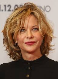 Layered Wavy Hair With Bangs Meg Ryan Curly Bob Haircuts Short Hairstyles By Melva Medium Hair Styles For Women Short Wavy Hair Thick Hair Styles