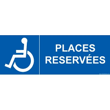 Signalisation Places Reservees Handicape Panneau Signaletique Panneau Signalisation Panneau