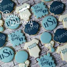 Oh Boy Classic Baby Boy Shower Decorated Sugar Cookies In Navy And Baby Blue Baby Shower Cookies Sugar Cookies Decorated Baby Boy Shower