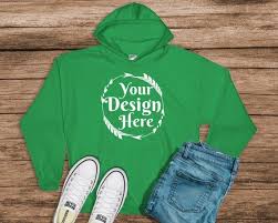 Download Free Gildan 18500 Hooded Sweat Shirt Brand Irish Green Hoodie Mockup Psd Free Psd Mockups In 2020 Shirt Mockup Hoodie Mockup Mockup Free Psd