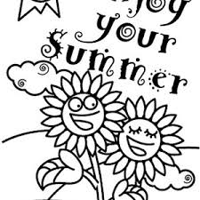 It is a nice activity to end the year! Colouring Sheets Summer Holiday Coloring Pages For Kids