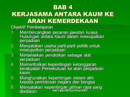 (2018) peranan jawatankuasa perhubungan kaum dalam merintis kesepaduan sosial di. Bab 4 Kerjasama Antara Kaum Ke Arah Kemerdekaan Ppt Download
