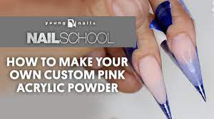 Yn Nail School How To Make Your Own Custom Pink Acrylic Powder Youtube School Nails Acrylic Nail Shapes Diy Acrylic Nails