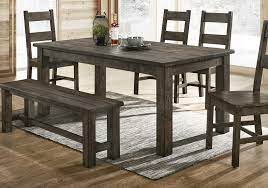 The industrial touches are perfectly balanced with the more natural touches such as the curtains and blanket details. Woody Gray Dining Table Lexington Overstock Warehouse