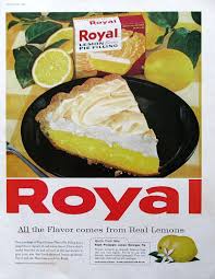 1961 Royal Lemon Pie Filling Ad Retroreveries Pie Filling Lemon Pie Filling Lemon Pie