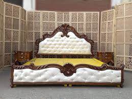 A stylish bed frame, bm wood furniture king size storage bed is a great product for couples who want a modern bed with ample. Aarsun Teak Regular Standard Bed With Side Tables Classic Italian Brown Amazon In Furniture